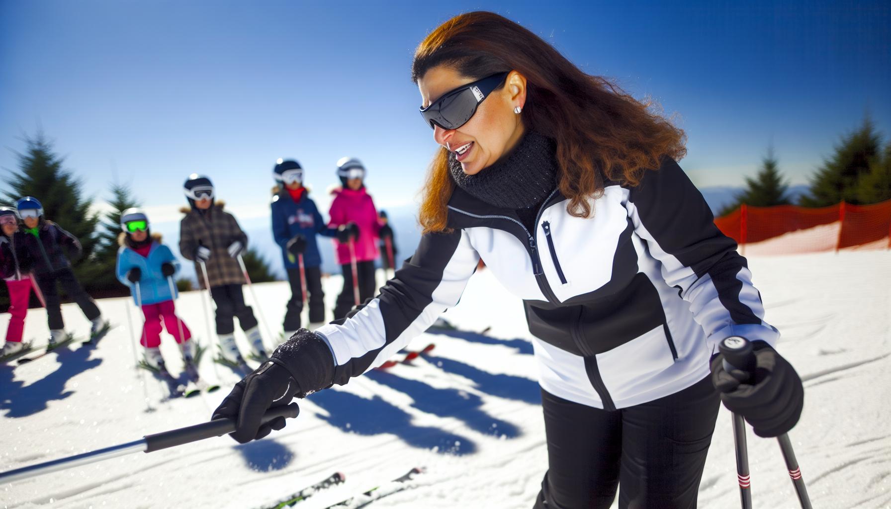 Vrouwelijke skileraar