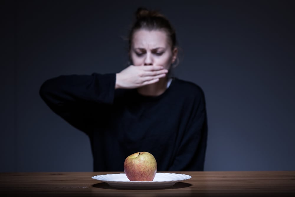 Anorexia, soms willen patiënten niet eens een appel eten