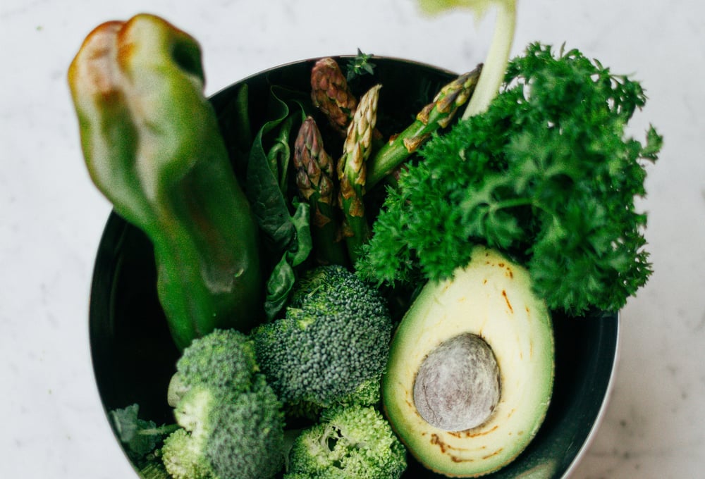 groene groenten kunnen in een anti-depressie menu passen