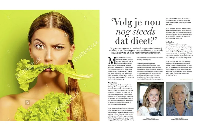 Volg je nog steeds dat dieet? vraagt men aan Suzanne Rethans.