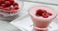 Frambozen-Yoghurt smoothie handig onderweg