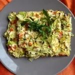 Frittata. Smakelijke omelet uit de oven