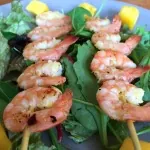 Pittige garnalen met pesto
