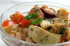 Witte bonen salade met artisjok
