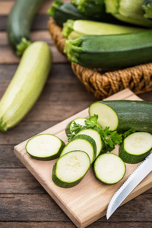 Courgette in kruidencrème met kerrie