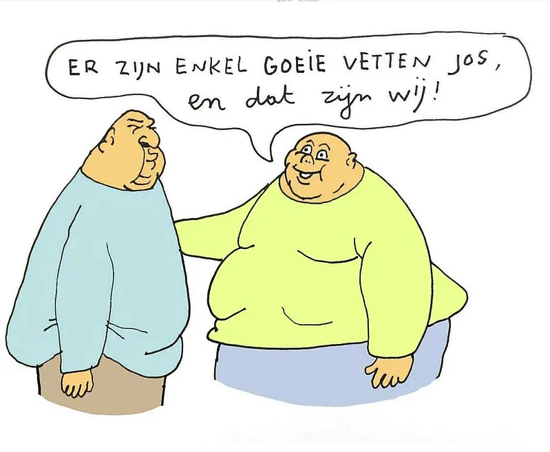 We zijn alleen maar dikker geworden sinds we geen vet meer eten.