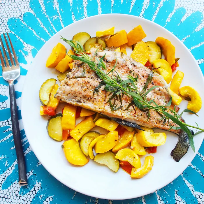Forel met groenten een heerlijk eenvoudig recept