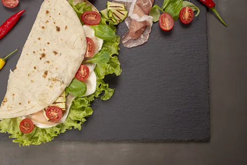 Heerlijke gevulde Piadina