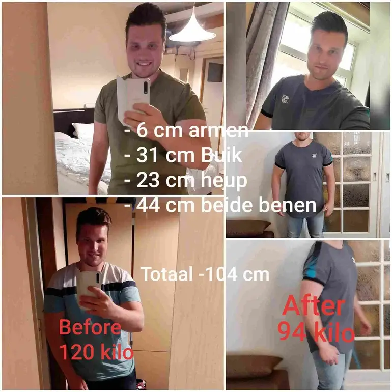 Joël: 8 kilo gewichtsverlies in de eerste 8 weken!