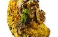Spinazie -champignon omelet