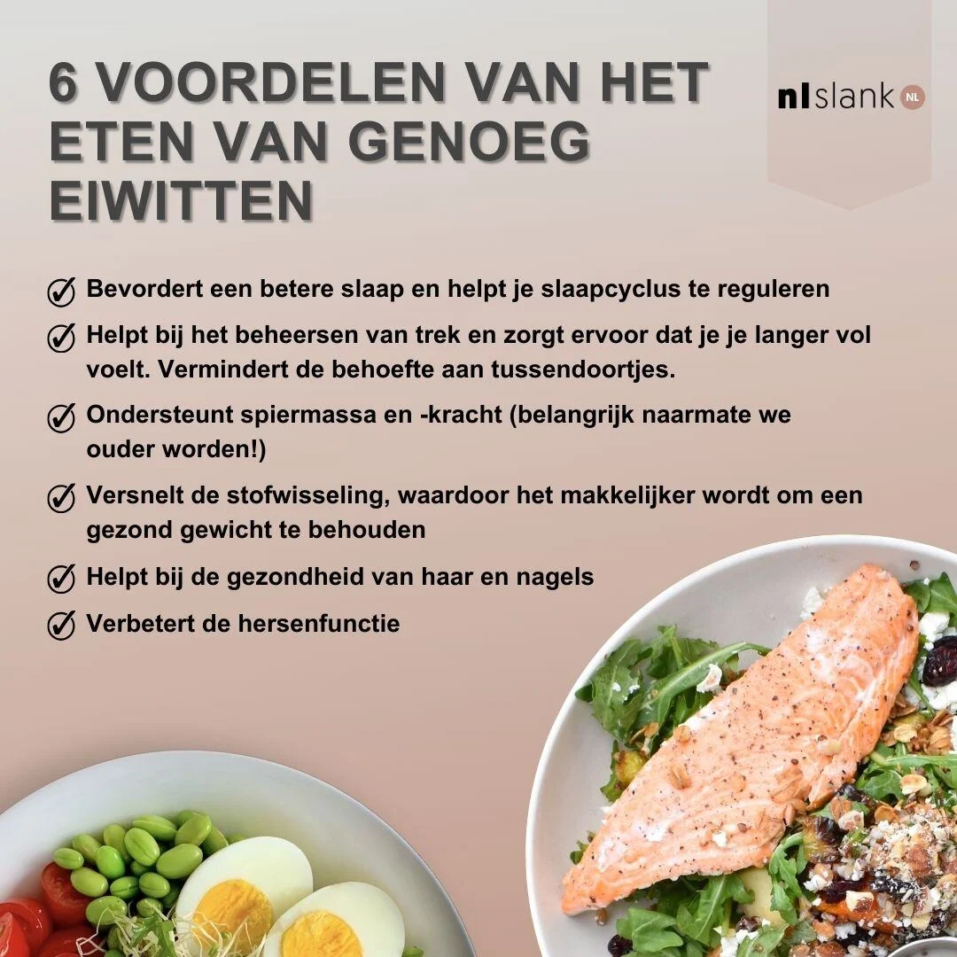 6 voordelen van het eten van genoeg eiwitten